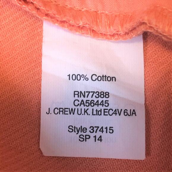 J Crew Womens The Pencil Skirt Size 4 Coral Back Zip Kick Pleat Pockets - Picture 5 of 7